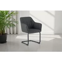 OTTO home Freischwinger Elba (Set, 2 St), gemütlicher Stuhl / Sessel, 180 Grad drehbar, Auto Return, Webstoff
