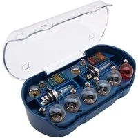 bemiX KFZ-Ersatzleuchte H7 Autolampen Set mit Sicherungen 30tlg PKW Ersatzlampenbox Auto Lampe, H7-PKW, Warmweiß, Autolampen 12 Volt