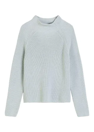 Marc OPolo Casual - Strickpullover aus Bio Baumwolle blau - Gr. - L