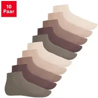 Footstar Kurzsocken EVERYDAY! 10 Paar Quarter Socken Kurzsocken Kurze Baumwoll Socken