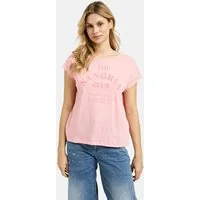 Milano Italy Rundhalsshirt mit überschnittenen Schultern