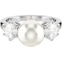 Swarovski Fingerring Schmuck Geschenk Matrix Ring, mit Swarovski® Zirkonia (synth) - mit Swarovski® Perle