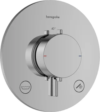 Hansgrohe Thermostat Unterputz Ecostat Comfort S Fertigset 2 Verb.m.Sicherungskombi.chr, 33718000 33718000