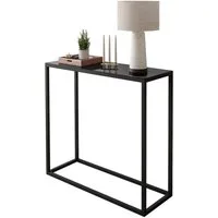 Lookway Konsolentisch MODERN GLASS – stilvolles Design mit Glasplatte für Ihren Flur (1x Konsole), Breite: 80/100 cm