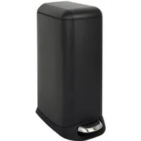 SVITA Mülleimer TS20, Treteimer, Inneneimer, 20L, pulverbeschichteter Stahl, Schwarz