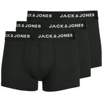 Jack & Jones Trunk JACBASE Microfiber mit Gummibund, perfekter Passform, im 3er-Pack (Packung, 3-St., 3er-Pack) eng anliegend, Single Jersey, Polyester