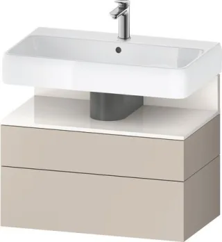 Duravit Qatego Waschtischunterbau wandhängend Taupe Matt 790x470x590 mm - QA4394022910000 QA4394022910000