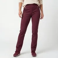Aurela Damenmode Stretch-Hose Damen Leggings Schlupfhose mit Komfort Bund High Waist mit breitem Gummibund