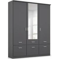 rauch Kleiderschrank Kleiderschrank Schrank Garderobe deckenhoher Schrank BREMEN (optional mit Spiegel, Breiten: 91/136/181 cm, Höhe: 199 cm) in vielen Farbvariationen, inkl. Kranzblende MADE IN GERMANY