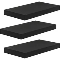 Woltu Wandregal, Set 3-tlg., Wandboard für Deko aus MDF Holz