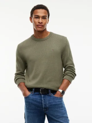 Tommy Jeans (PVH Group) - TJM SLIM ESS SWEATER EXT Rocky Mountain - Gr. - S