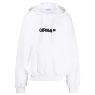 Off-white Blurr Book Over Hoodie Weiß