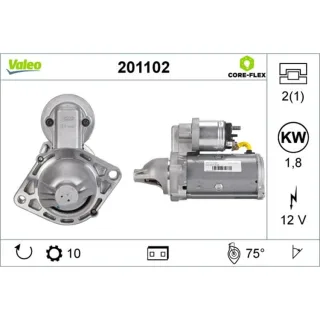 Valeo Anlasser 1,8 kW Chevrolet Aveo Opel Agila Astra Corsa Meriva 1,3