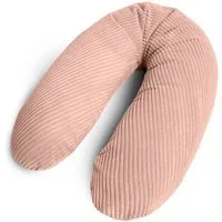 Amilian Stillkissen XXL 170 cm Schwangerschaftskissen Seitenschläferkissen U-Form, Set, mit Bezug, Cord-Optik, geräuscharm, Made in EU