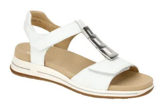 ara 12-34804 04 OSAKA-S Damen Sandale wei? weiss Klettverschluss High-Soft H ...