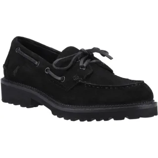 Hush Puppies Geri Wildleder Damen Schwarz Slipper