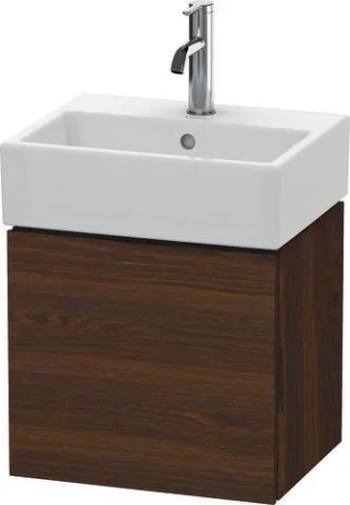 Duravit L-Cube Waschtischunterbau wandhängend Nussbaum gebürstet Matt 434x341x400 mm - LC6245L6969 LC6245L6969