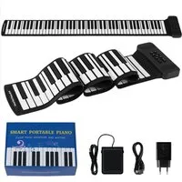 COSTWAY Spielzeug-Musikinstrument, (1 tlg), 88 Tasten Roll-Up Klavier, Klavierkeyboard, E-Piano, faltbar