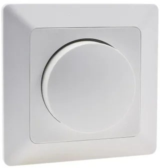 MILOS Drehdimmer-Schalter 22781, UP, 3...60 W, 250 V, für LED-Lampen, weiß