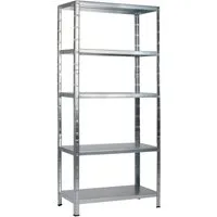 SCHULTE Regalwelt Steckregal mit 5 PowerMAX Fachböden, 65 kg Tragkraft, 190x100x40 cm (HxBxT)