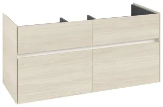 Villeroy & Boch Waschtischunterschrank Collaro 1154x546x444mm 4 Ausz. Waschbecken mittig White Oak C01200AA