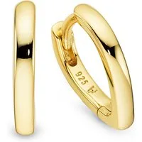Bruno Banani Paar Creolen Schmuck Geschenk gelbgoldfarben vergoldet spitz zulaufend