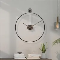 TUWENA Wanduhr Leise dekorative Metallwanduhr, geeignet für Wohnbereich