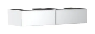 Hansgrohe Xevolos E Waschtischunterschrank Mattweiß 1370/550 mit 2 Schubkästen für Konsole mit 2 Aus 54316320