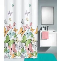 Kleine Wolke Duschvorhang Butterflies Breite 180 cm (1-tlg)