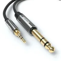 JAMEGA 3,5mm Klinkenstecker - 6,3mm Klinkenstecker Aux Stereo Adapter Kabel- Audio-Kabel, Aux Klinkenstecker, Klinkenstecker (200 cm)