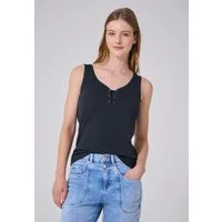 STREET ONE STUDIO 2-in-1-Tanktop aus softem Materialmix