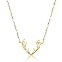 Elli Kette mit Anhänger Hirsch Geweih 925 Sterling Silber, Hirsch