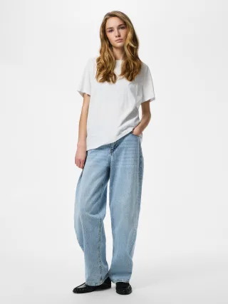 PIECES - PCRIA SS SOLID TEE JRS NOOS BC Bright White - Gr. - L