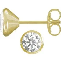 Firetti Paar Ohrstecker Schmuck Geschenk Gold 333 Ohrschmuck Goldohrschmuck Solitär, mit Zirkonia (synth)