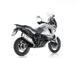 Sport Auspuff BOS Desert Fox Edelstahl matt KTM 1290 Super Adventure Bj. 2015-2016 EURO-3 +ABE