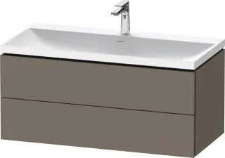 Duravit L-Cube c-shaped Set wandhängend Flanell Grau Seidenmatt 1000x480x480 mm - LC6952O90900000 LC6952O90900000