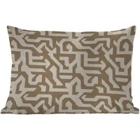 MuchoWow Dekokissen Modern - Abstrakt - Beige, Outdoor-Dekorationskissen, Kissen, Kissenbezug, 50x30 cm