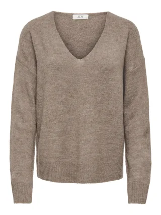 JDY - JDYELANORA L/S V-NECK PULLO. KNT NOOS - Gr. - L