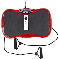 HMS Vibrationsplatte Massageplatte Rüttelplatte Vibrationstrainer mit Druckpunktmatte, 200,00 W, 3 Intensitätsstufen, 3 Intensitätsstufen, 10 Trainingsmodi