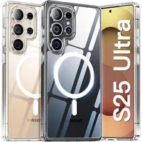 MSM Handyhülle Hülle für Samsung Galaxy S25 / Plus / Ultra Schutz Hard MagSafe Klar