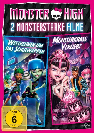 Monster High: 2 monsterstarke Filme (Wettrennen um das Schulwappen + Monsterkrass Verliebt) [DVD]