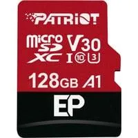 EP 128 GB microSDXC, Speicherkarte schwarz/rot, UHS-I U3, Class 10, V30, A1