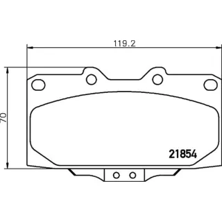Hella Bremsbel?ge vorne Nissan 200sx Skyline Subaru Impreza
