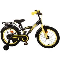 Volare Kinderfahrrad 16 ZOLL Kinder Jungen Fahrrad Kinderfahrrad Bike Rad TB Gelb 21546, Gepäckträger, Stützräder