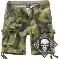 Brandit Cargoshorts Cargo Shorts kurze Hose Legend Army mit UD Bandana