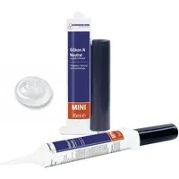 Ravensberger Chemie Silikon N - 70 ml Minikartusche - neutralvernetzend, Transparenter Dichtstoff, für Fenster, Fassaden & Anschlussfugen, wetterfest