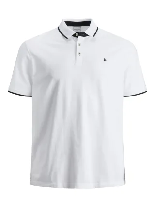JACK&JONES - JPRPAULOS POLO SS NOOS PLS Weiß