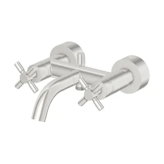 Steinberg Serie 250 Wanne/Brause Armatur, AP, brushed nickel, 250 1100 BN 250 1100 BN