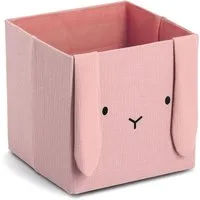 Zeller Present Aufbewahrungsbox "Hase", Musselin, Tiermotiv, kinderfreundlich, faltbar