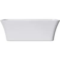doporro Badewanne Design-Badewanne Freistehend inkl. Ablaufgarnitur B:150-183cm Vicenza